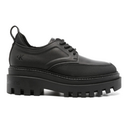 Calvin Klein Flatform Laceup Derby Mg Mtl - BLK - Black / 37