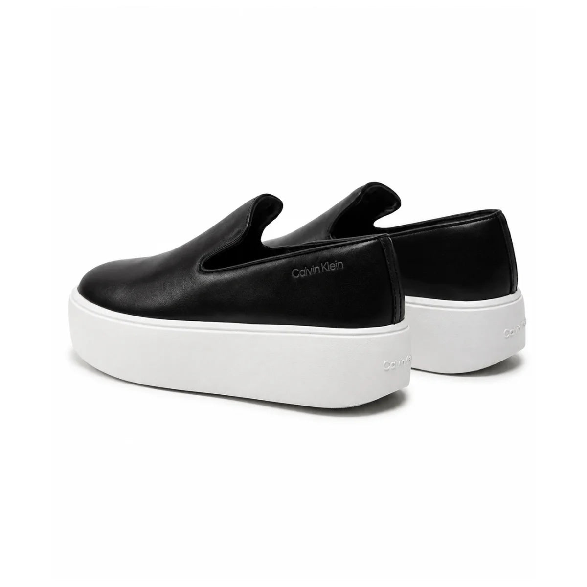 Calvin Klein Flatform Laceup Derby Mg Mtl - BLK