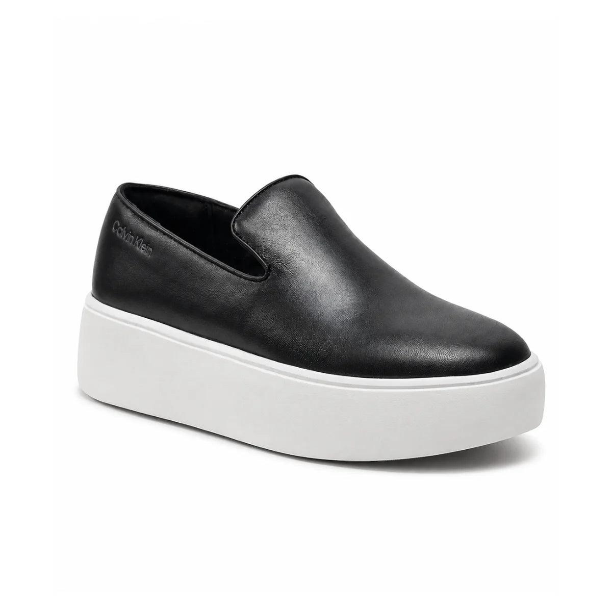 Calvin Klein Flatform Laceup Derby Mg Mtl - BLK