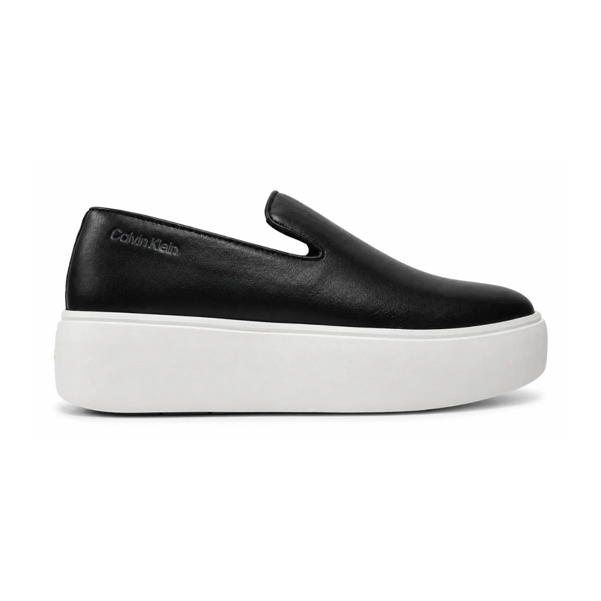 Calvin Klein Flatform Laceup Derby Mg Mtl - BLK