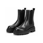 Calvin Klein FLATFORM LEATHER BOOTS Women - BLK - Black / 38
