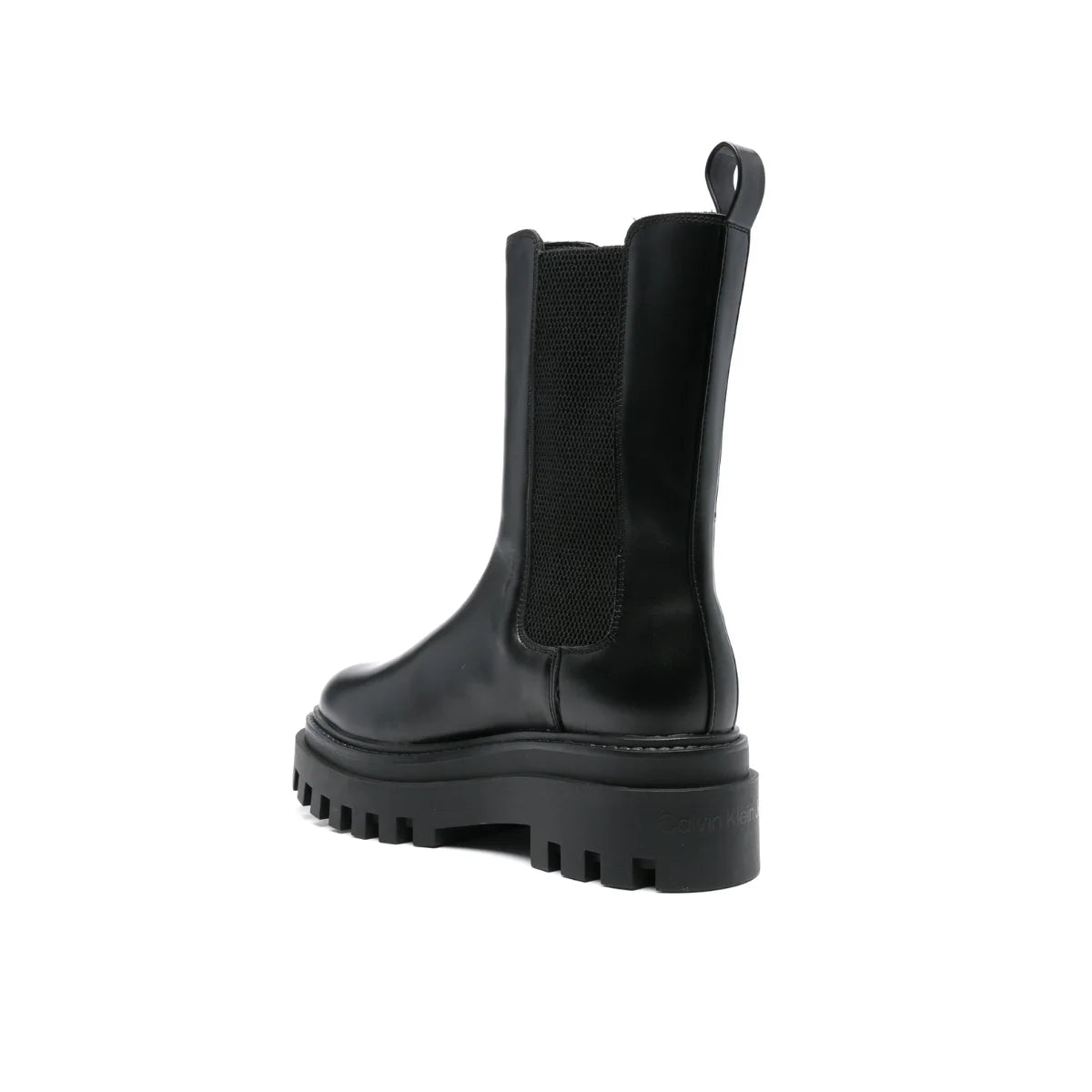 Calvin Klein FLATFORM LEATHER BOOTS Women - BLK