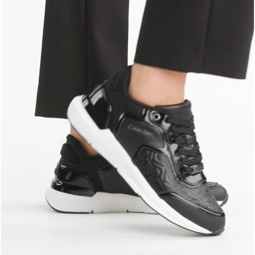 Calvin Klein Flexi Runner Mono Mix Sneaker Women HW0HW01375-BLK - Shoes