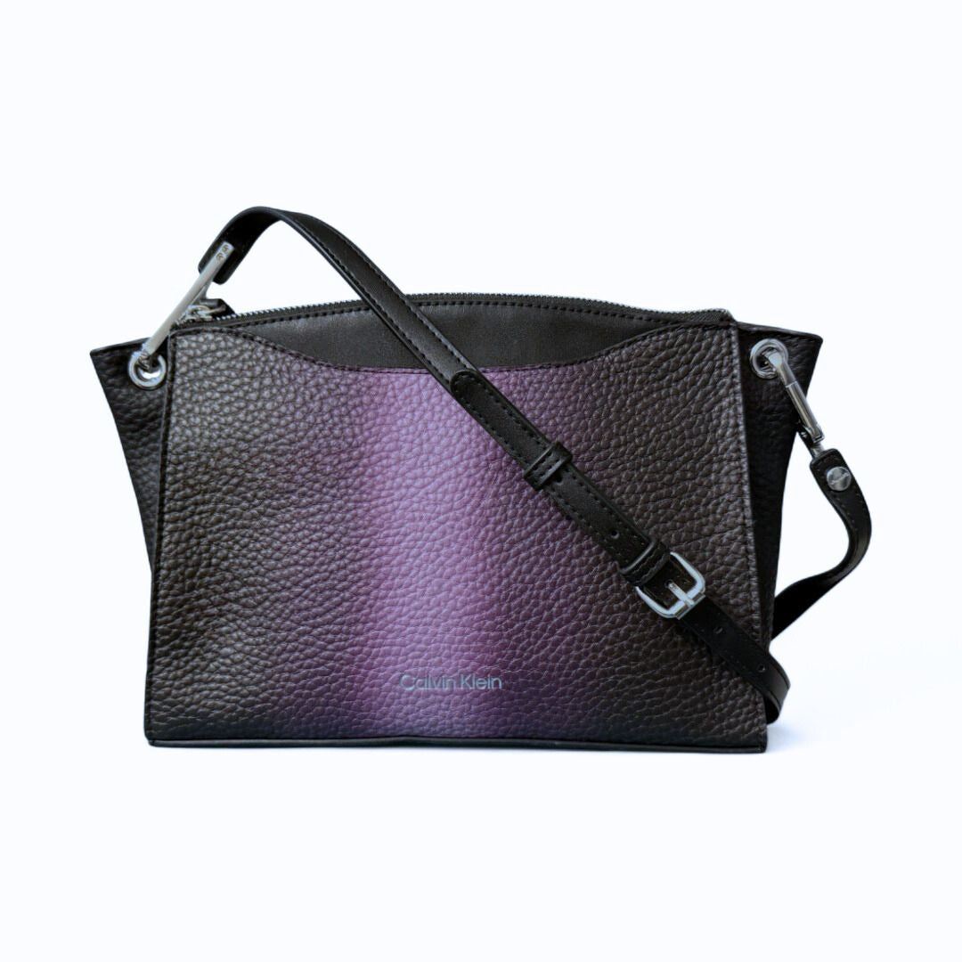 Calvin Klein Garnet Gradient Crossbody Bag Women - Black/ Purple