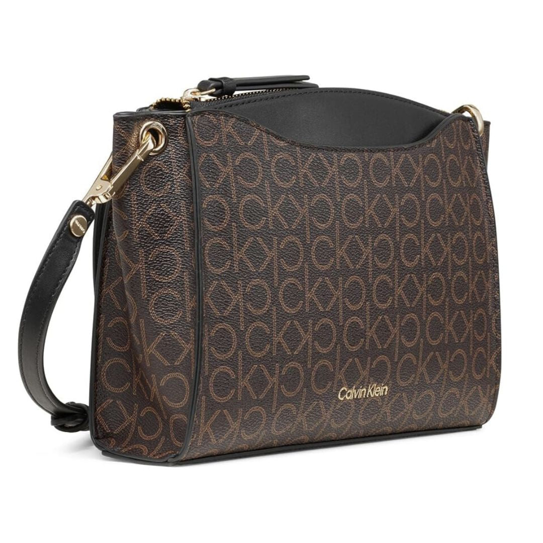 Calvin Klein Garnet Monogram Crossbody Bag Women