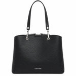 Calvin Klein Garnet Top Handle Tote Bag - BLK TB94 - Black