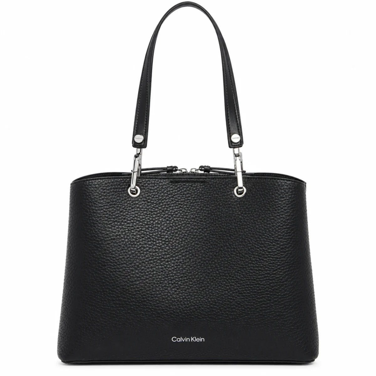 Calvin Klein Garnet Top Handle Tote Bag - BLK TB94 - Black