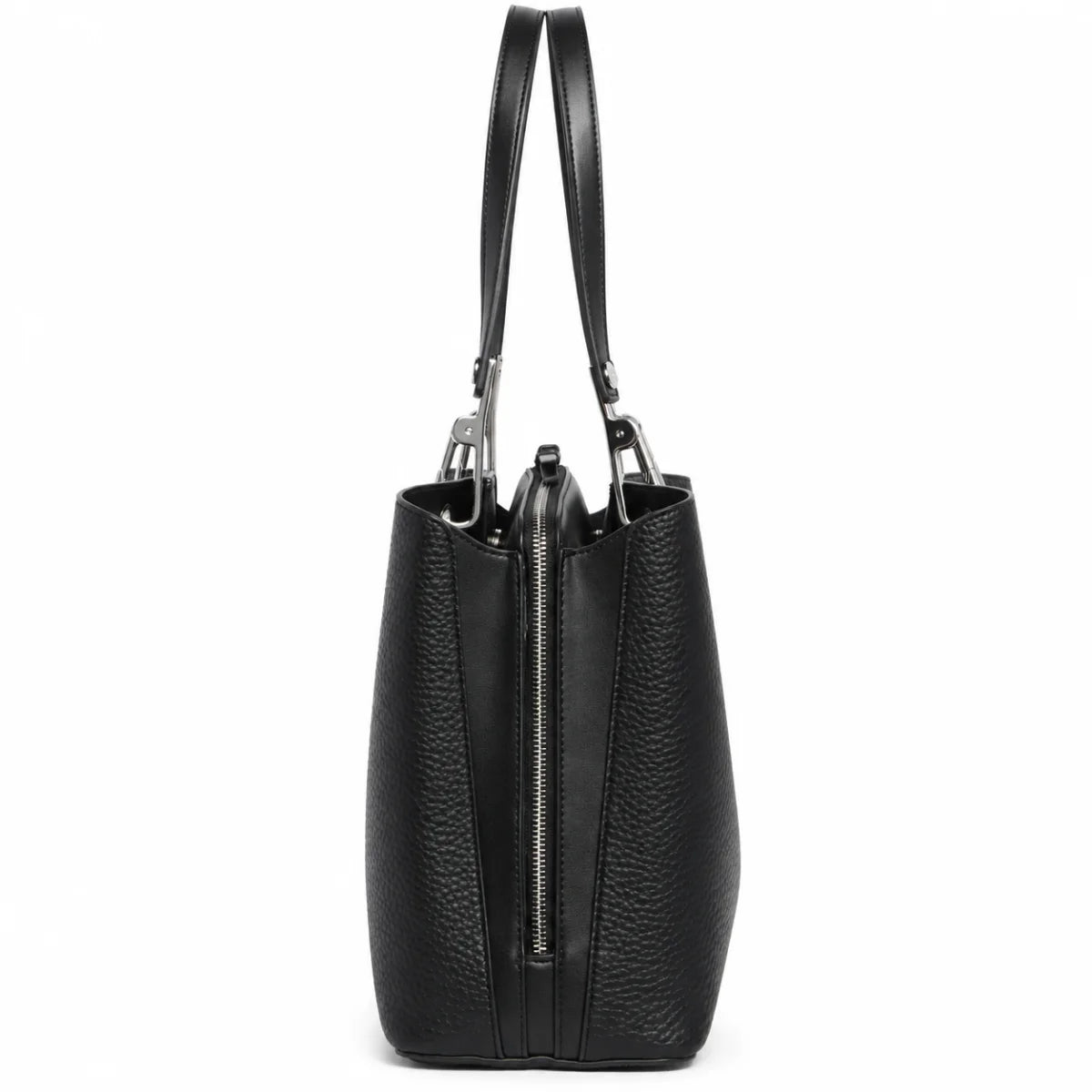 Calvin Klein Garnet Top Handle Tote Bag - BLK TB94 - Black