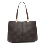 Calvin Klein Granite Geometric Tote Shoulder Bag Women - BRN - Brown