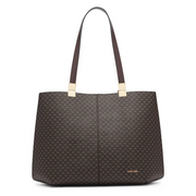 Calvin Klein Granite Geometric Tote Shoulder Bag Women - BRN - Brown