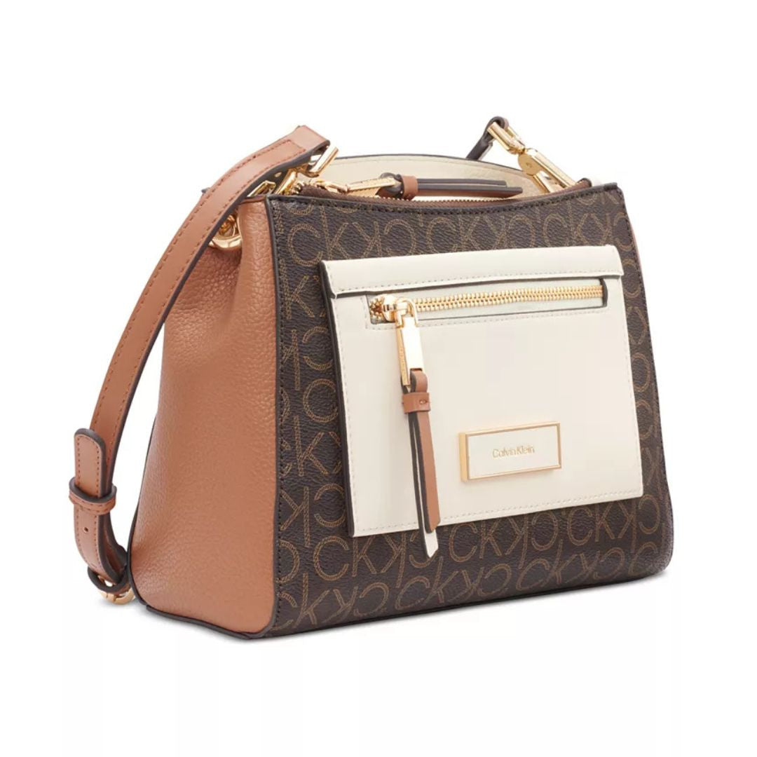 Calvin Klein Hadley Signature Colorblocked Adjustable Crossbody