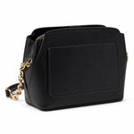 Calvin Klein Hailey Micro Pebble Triple Compartment Chain Crossbody Bag - BLK - Black