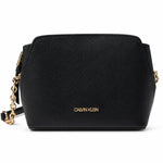 Calvin Klein Hailey Micro Pebble Triple Compartment Chain Crossbody Bag - BLK - Black