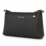 Calvin Klein Hailey Micro Pebble Triple Compartment Chain Crossbody Bag - BLK TB77 - Black