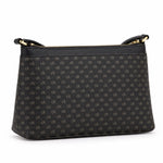 Calvin Klein Hailey Micro Pebble Triple Compartment Chain Crossbody Bag - BLK TB77 - Black