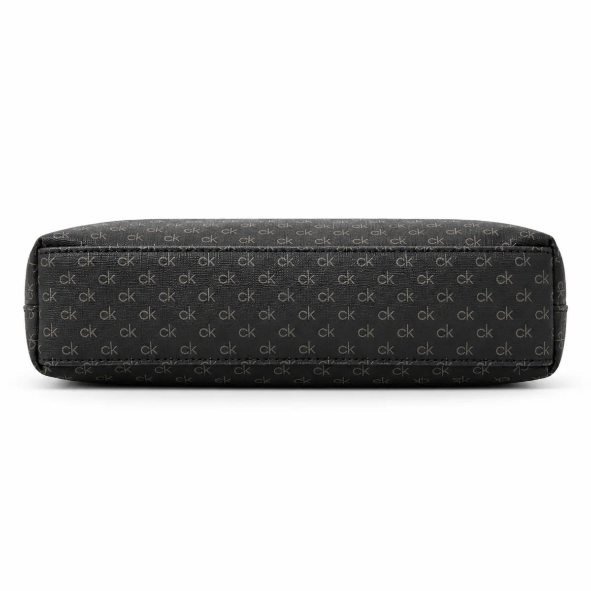 Calvin Klein Hailey Micro Pebble Triple Compartment Chain Crossbody Bag - BLK TB77 - Black