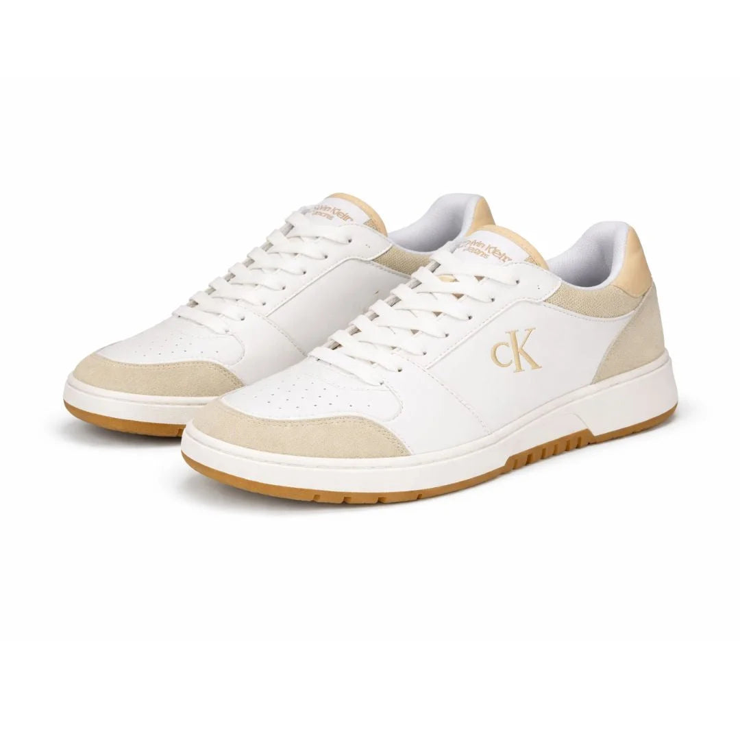 Calvin Klein Hania Low Top Sneaker Women - WHTBEG - White/Beige / 35.5