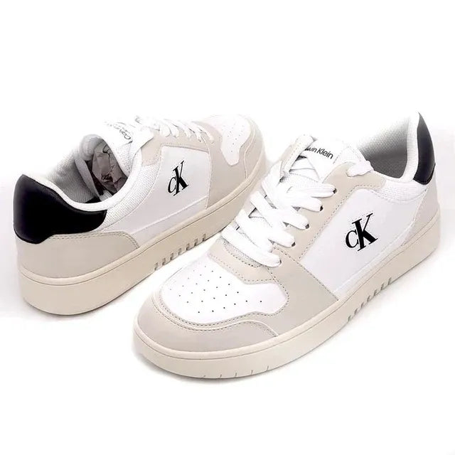 Calvin Klein Hania Low Top Sneaker Women - WHTBLK/BEG - White/Black/Beige / 36.5
