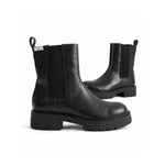 Calvin Klein Heel Leather Boots Women - BLK