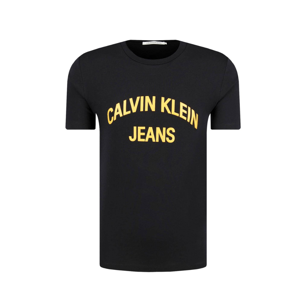 Calvin Klein INSTITUTIONAL CURVED VARSITY T-Shirt - BLK