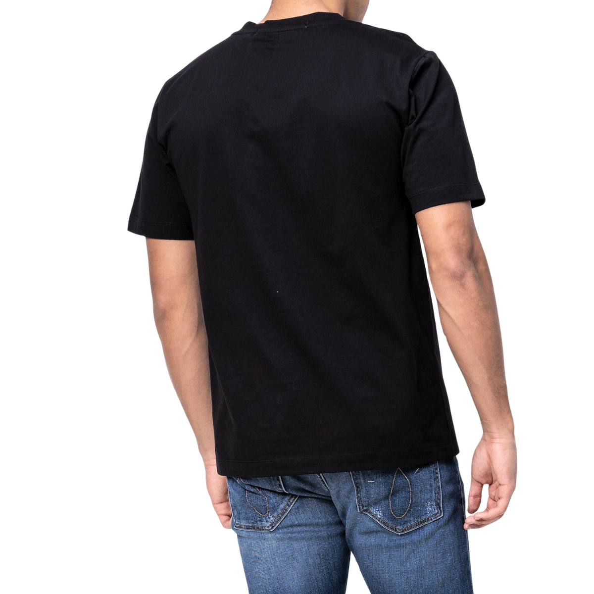 Calvin Klein INSTITUTIONAL CURVED VARSITY T-Shirt - BLK