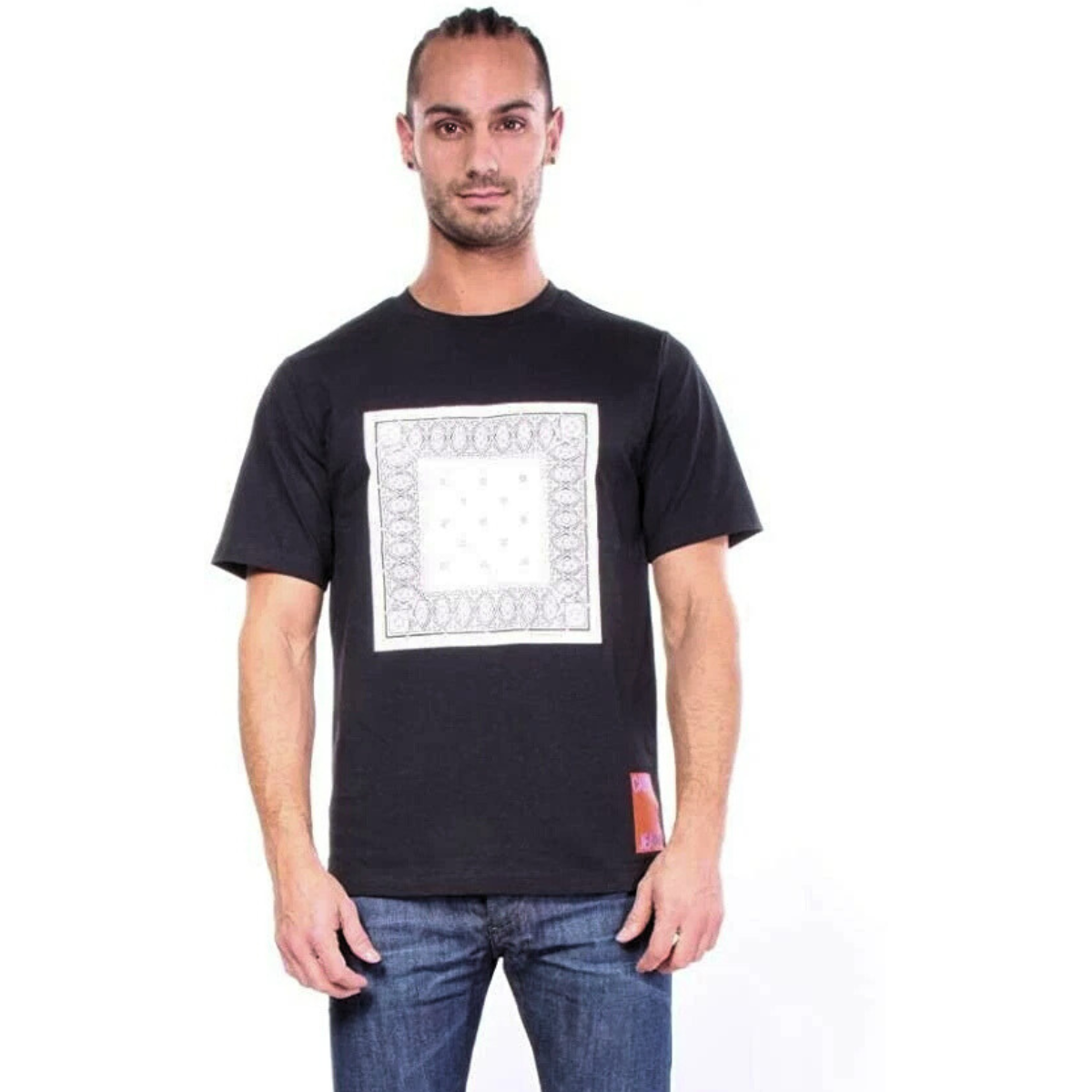 Calvin Klein J30J309593 Printed Regular Fit T-Shirt - Black / XS