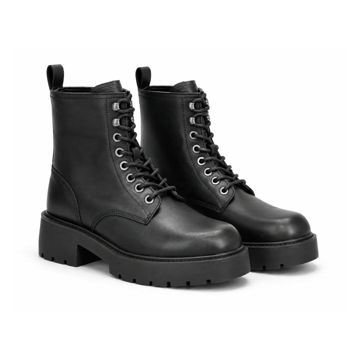 Calvin Klein Jeans Ankle CHUNKY LACE UP Boots Women - BLK - Black / 36