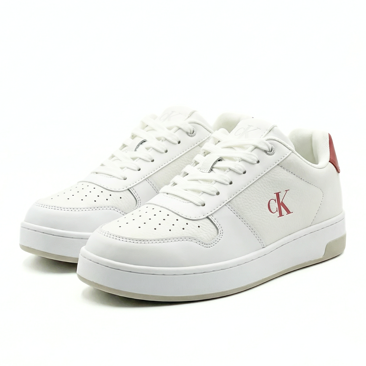 Calvin Klein Jeans Basket Cupsole Low Mg Sneakers YW0YW01765 - WHTORG - 39 / White-Orange