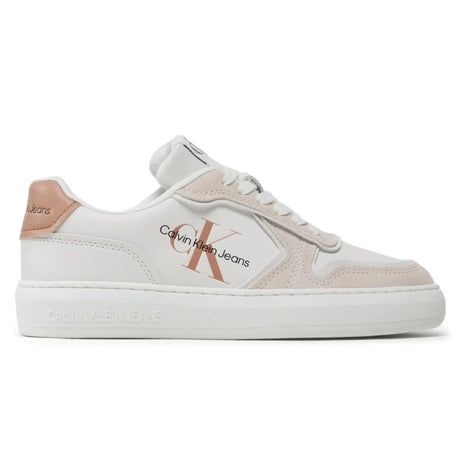 Calvin Klein Jeans Casual Cupsole Irregular Lines Women YW0YW00913 - WHTBEG - Shoes