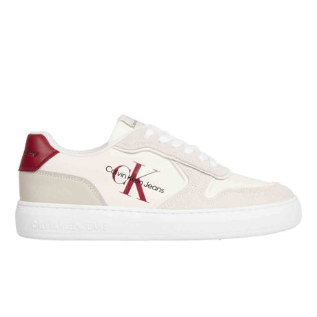 Calvin Klein Jeans Casual Cupsole Irregular Lines Women YW0YW00913-WHTRED - 36 / White/ Red - Shoes
