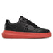 Calvin Klein Jeans Chunky Cupsole Laceup Lth Mono Sneakers Men YM0YM00550-BLKRED - Shoes
