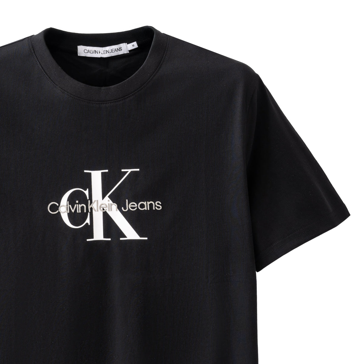 Calvin Klein Jeans CK Logo Print 4AFKS19 T-Shirt -BLK - Black