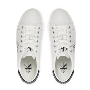 Calvin Klein Jeans Classic Cuplow Lace Up LTH ML YM0YM00491-WHTBLK