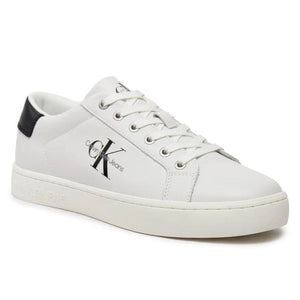 Calvin Klein Jeans Classic Cuplow Lace Up LTH ML YM0YM00491-WHTBLK