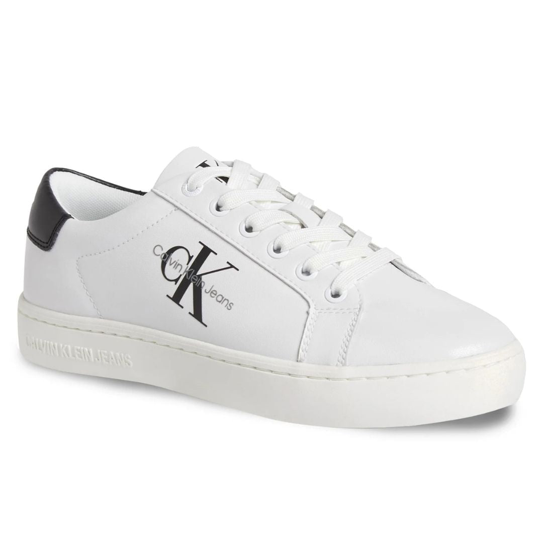 Calvin Klein Jeans Classic Cuplow Lace Up LTH MN YW0YW01269-WHT