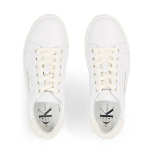 Calvin Klein Jeans Classic Cupsole Laceup Lth Wn Sneakers YW0YW01269-WHT