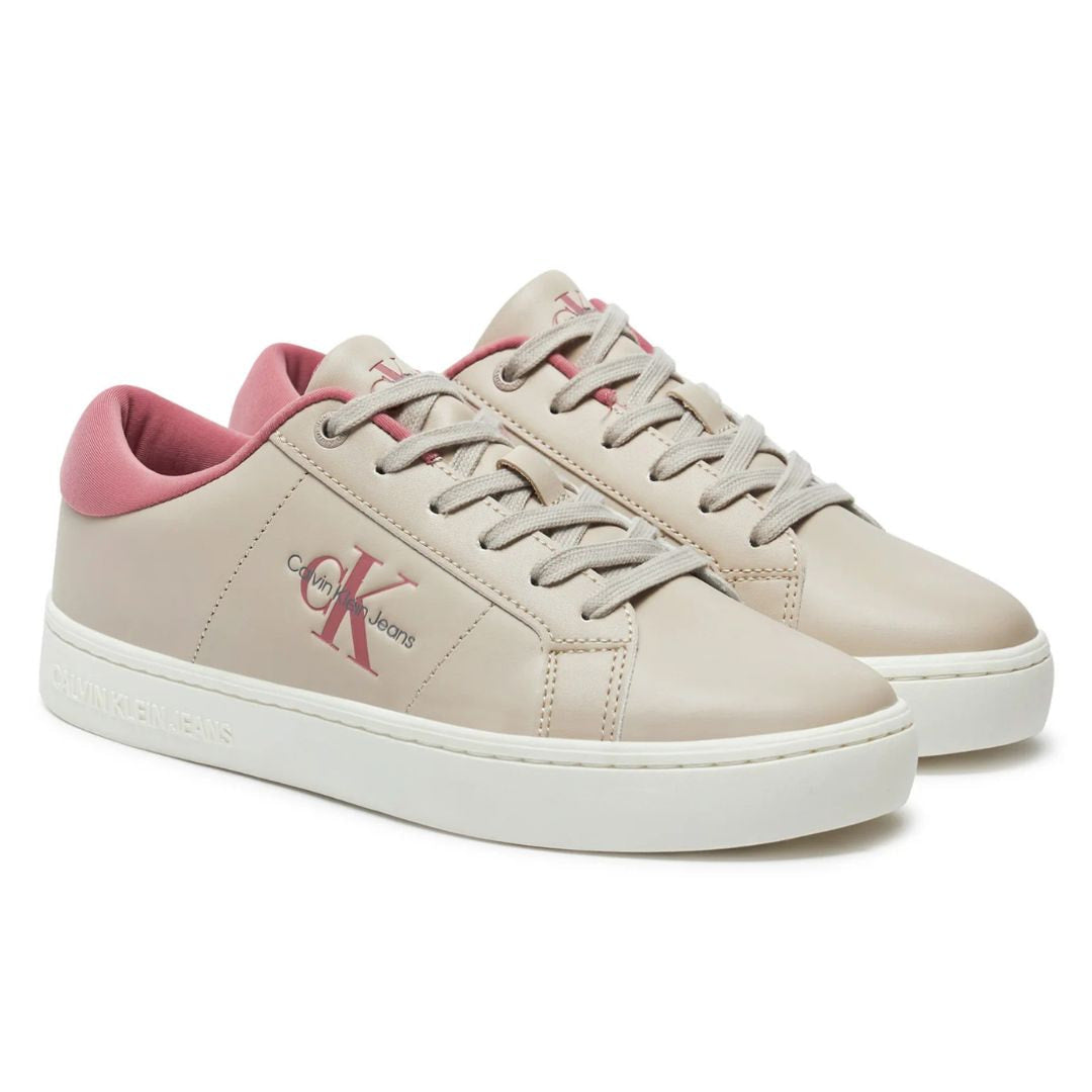 Calvin Klein Jeans Classic Cupsole Lowlaceup Lth Wn Sneakers YW0YW01444-BEG