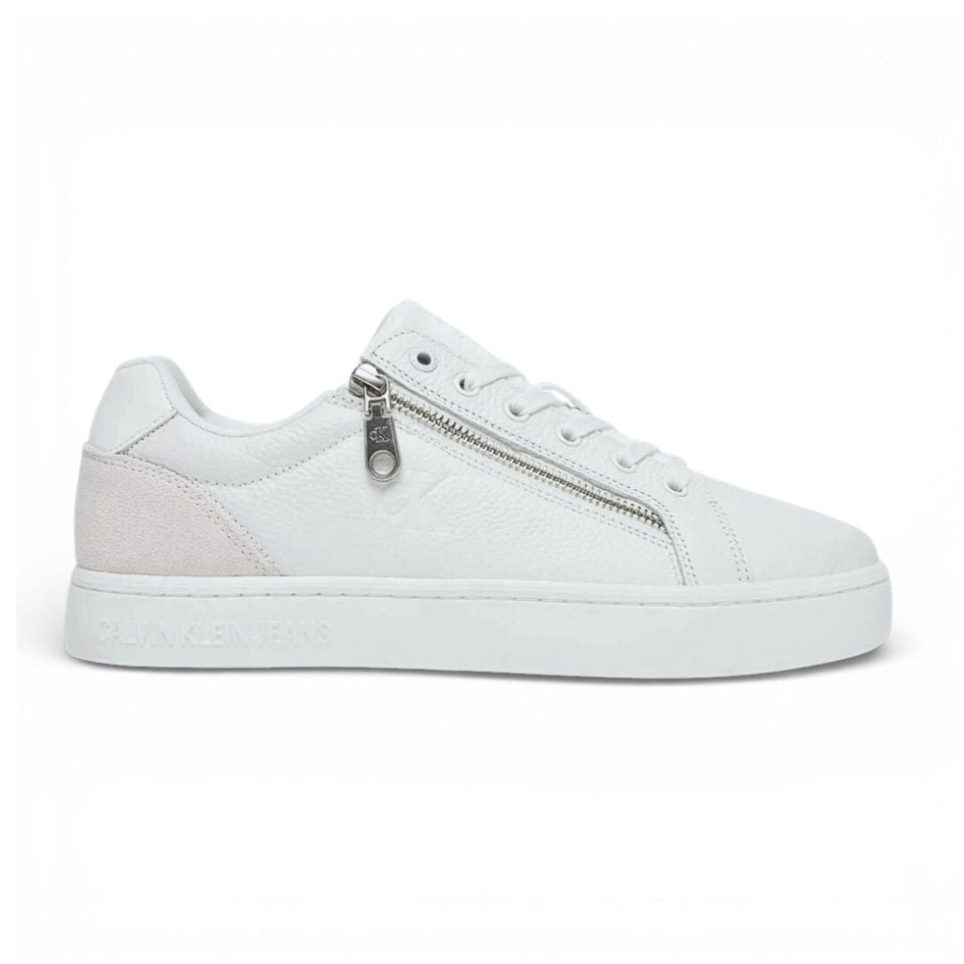 Calvin Klein Jeans Classic Cupsole Zip Low In Men YM0YM01318 - WHT - White / 40