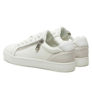 Calvin Klein Jeans Classic Cupsole Zip Low Sneakers YM0YM01254-WHT