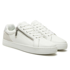 Calvin Klein Jeans Classic Cupsole Zip Low Sneakers YM0YM01254-WHT