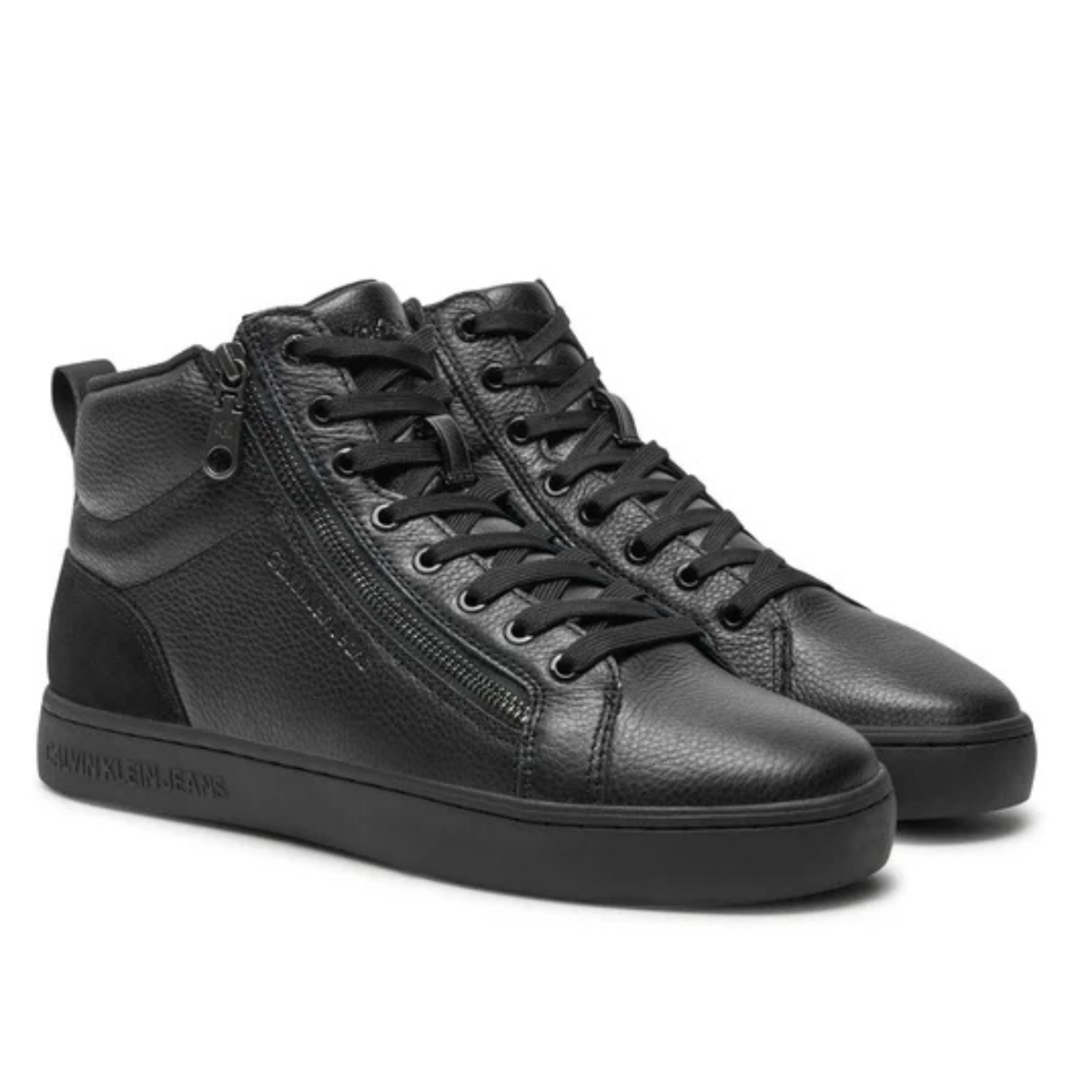 Calvin Klein Jeans Classic Cupsole Zip MID MG IN YM0YM01156- BLK - Black / 40