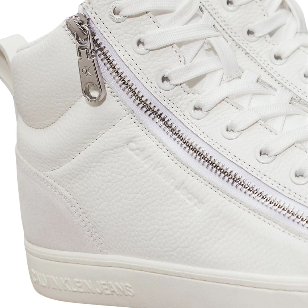 Calvin Klein Jeans Classic Cupsole Zip MID MG IN YM0YM01156-WHT