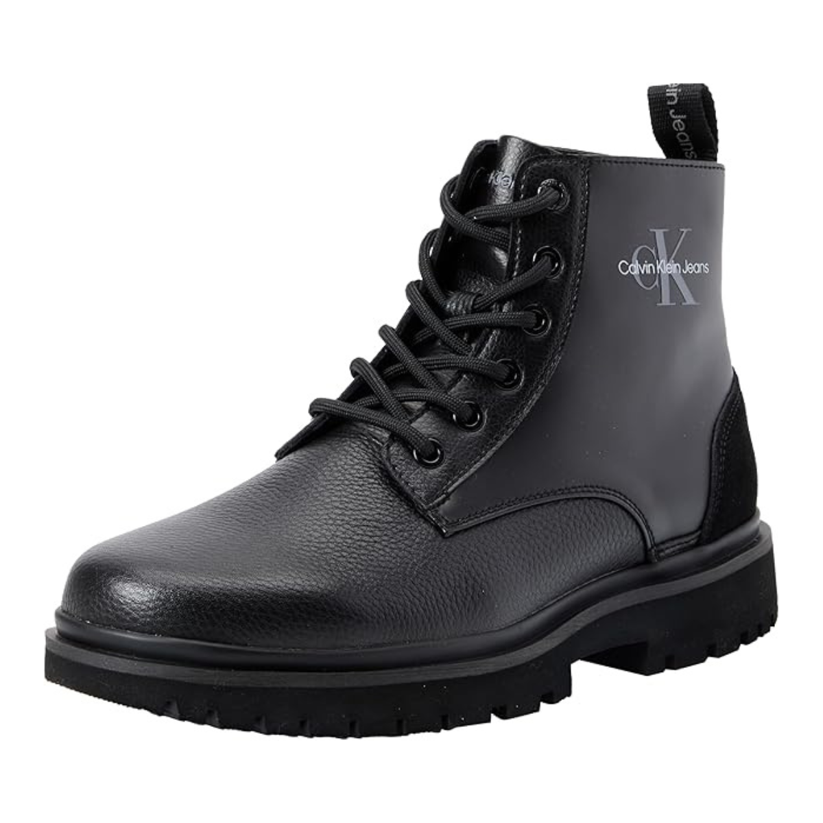 Calvin Klein Jeans Eva Boot Mid Lace Up Mtr - BLK