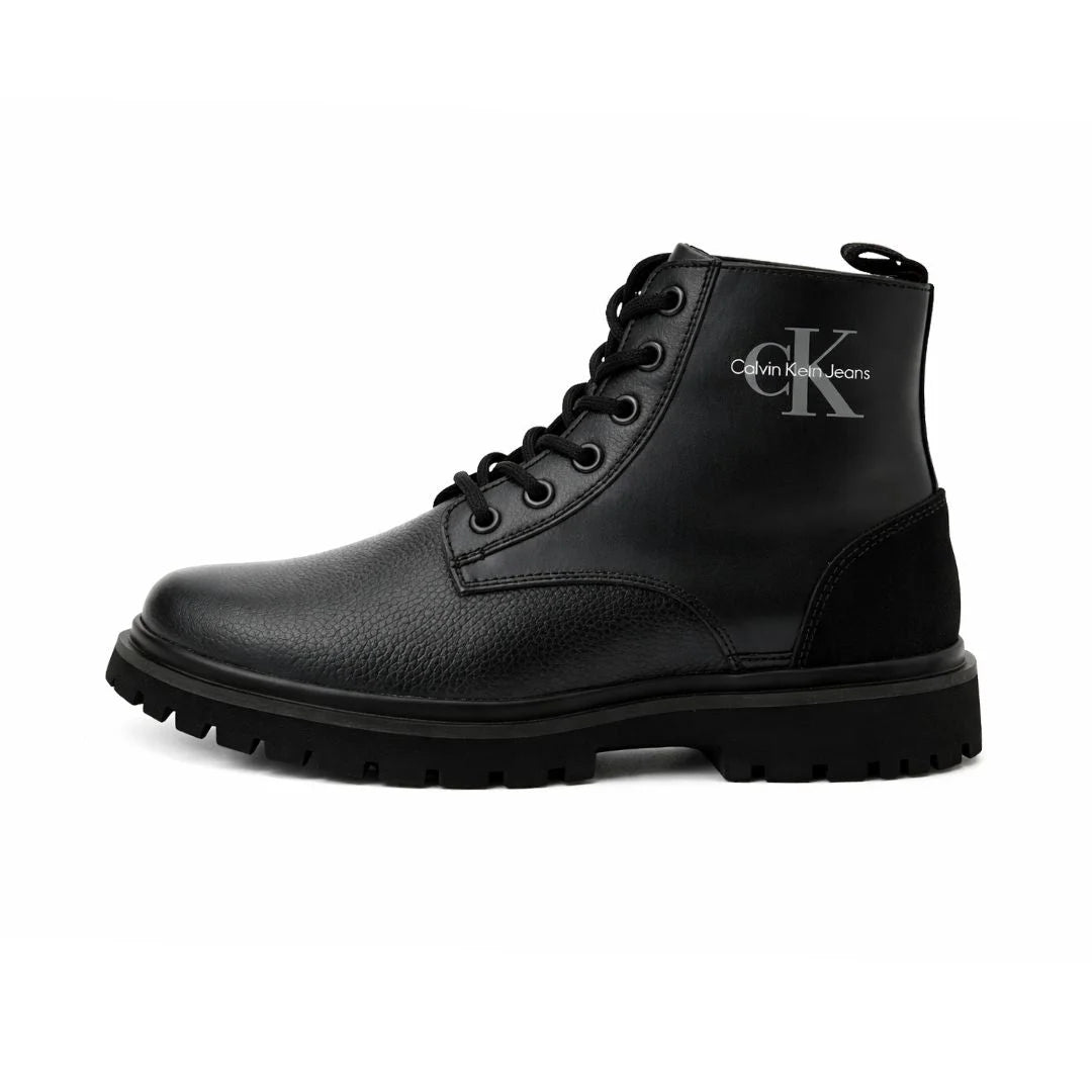 Calvin Klein Jeans Eva Boot Mid Lace Up Mtr - BLK