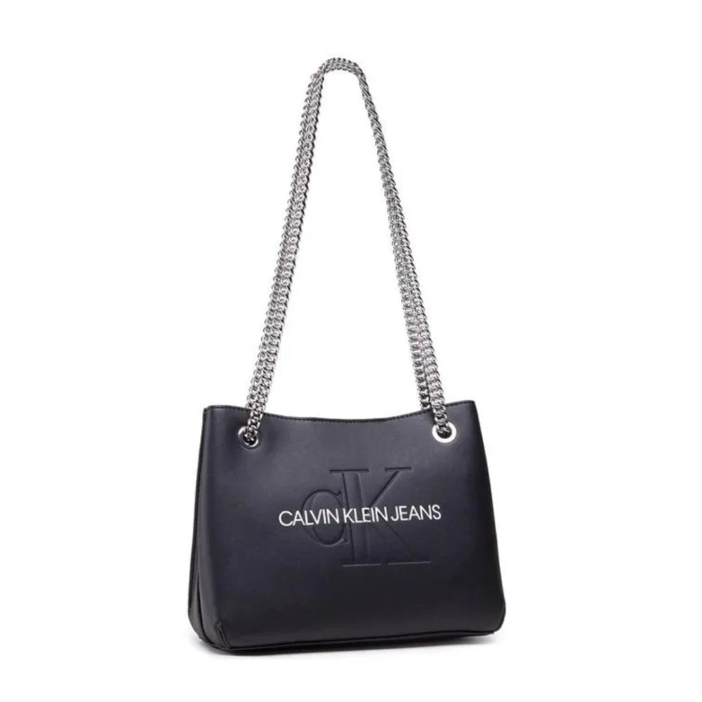 Calvin Klein Jeans Handbag Shoulder Bag K60K607831-BLKWHT - Black