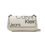 Calvin Klein Jeans Handbag Sleek Flap Conv Sb20 Aop K60K610062-CRM - Cream