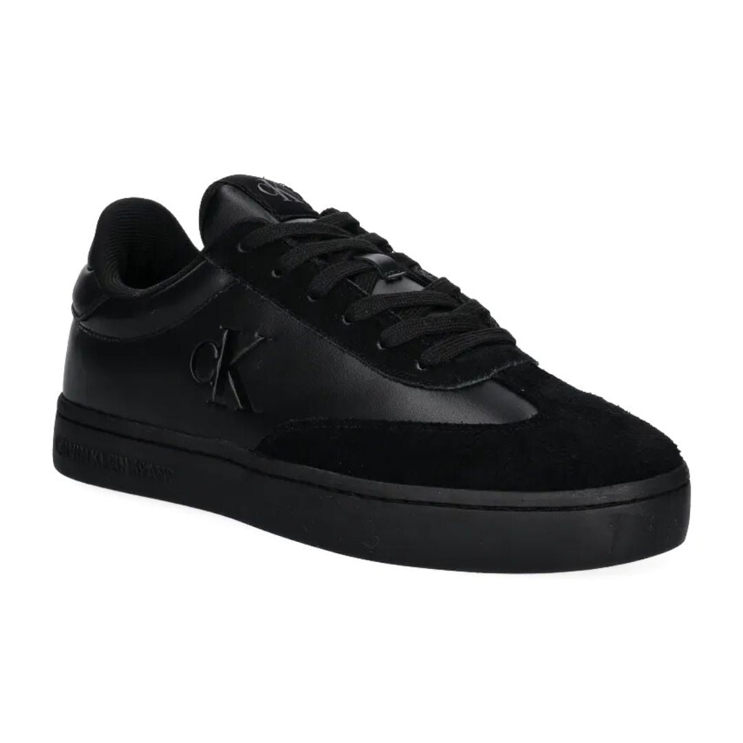 Calvin Klein Jeans Leather Classic Cupsole Low Sneakers YM0YM01272-BLKBLK