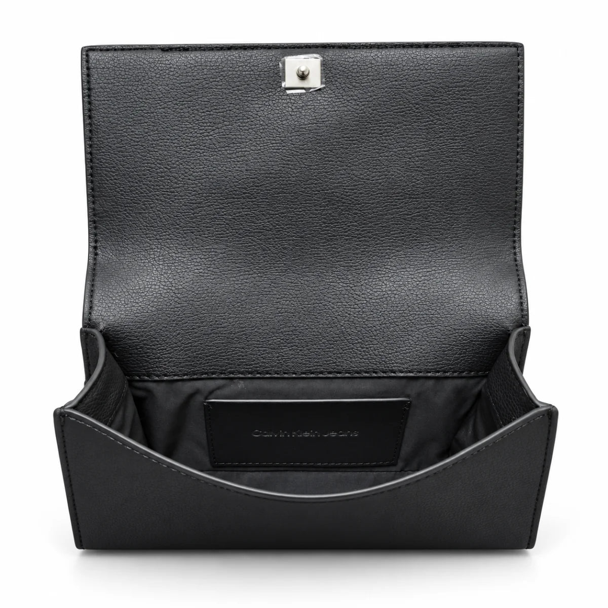 Calvin Klein Jeans Logo Hardware Flap Crossbody Bag Women - BLK - Black 1