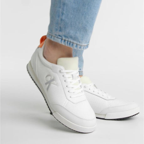 Calvin Klein Jeans Low Profile Oversized Mesh Trainer YM0YM00623 - WHT - Shoes