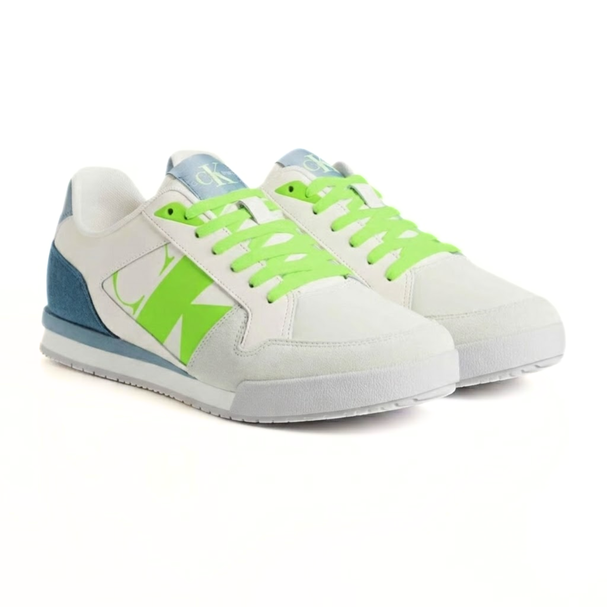 Calvin Klein Jeans Low Profile Runner Mod Vint Trainer YM0YM00695-WHT - White/Navy / 41
